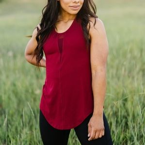 Cranberry Effortless Tank (Long)